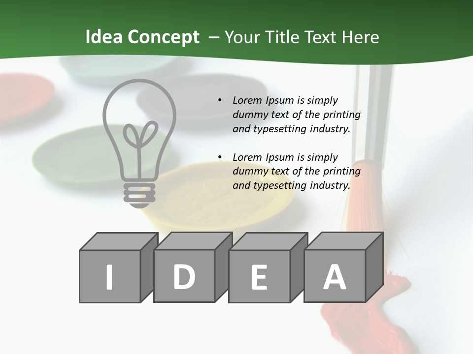 Design Draw Blue PowerPoint Template