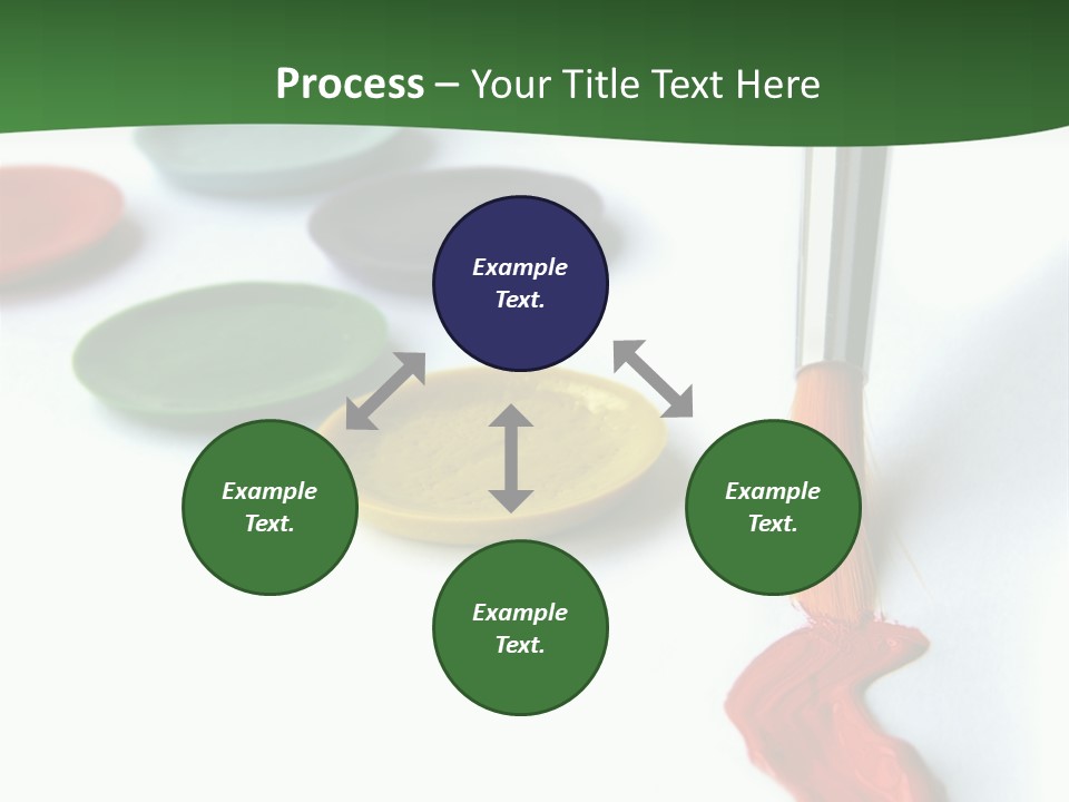 Design Draw Blue PowerPoint Template