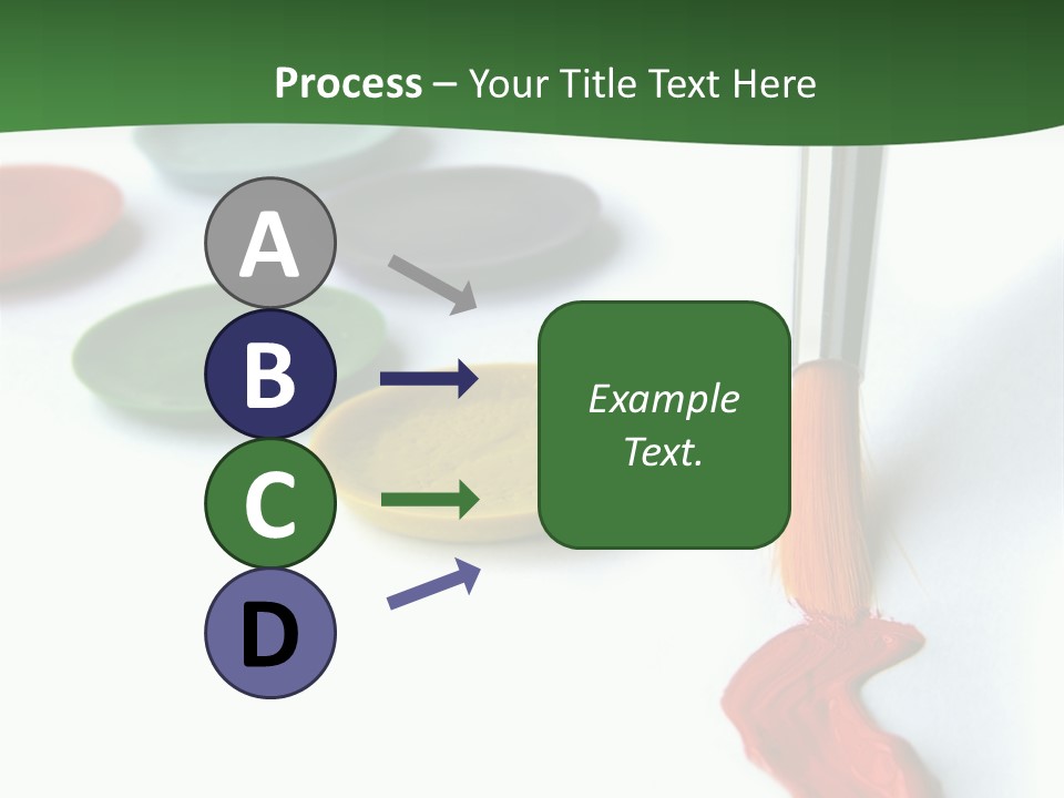 Design Draw Blue PowerPoint Template