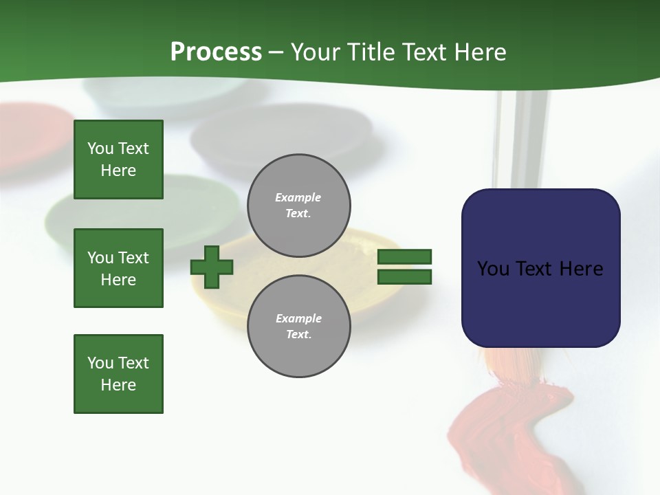 Design Draw Blue PowerPoint Template