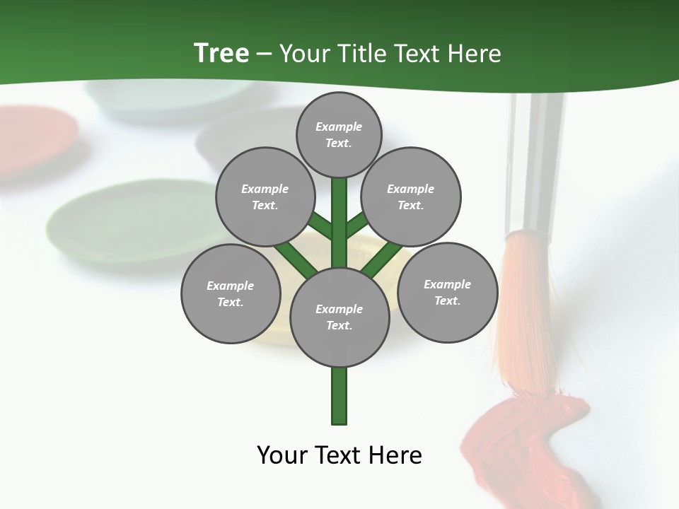 Design Draw Blue PowerPoint Template