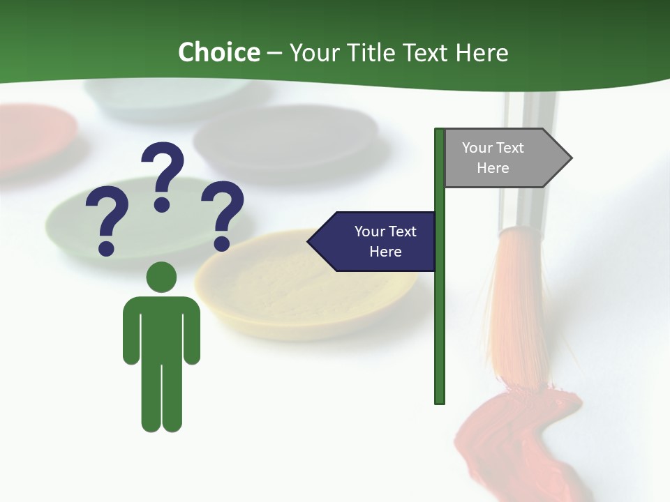 Design Draw Blue PowerPoint Template