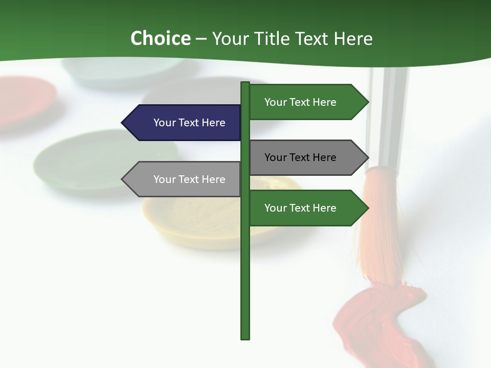 Design Draw Blue PowerPoint Template