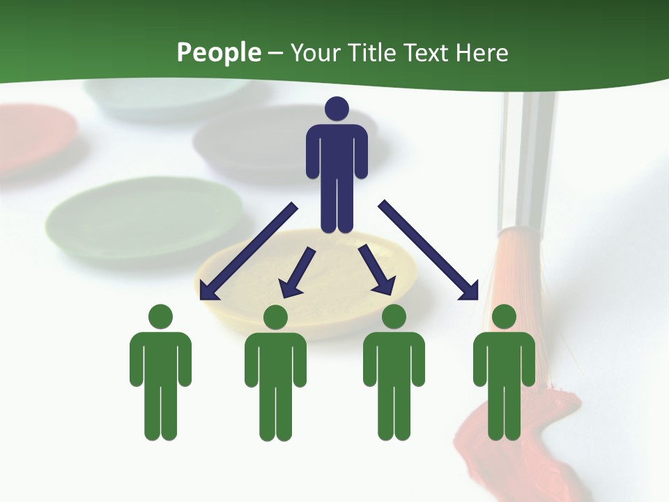 Design Draw Blue PowerPoint Template