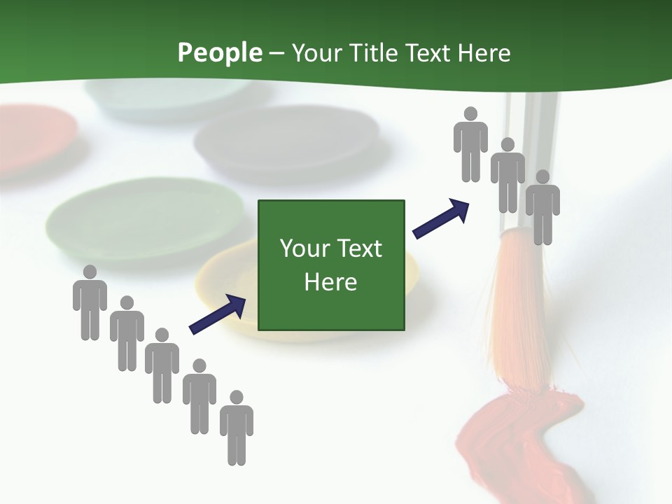 Design Draw Blue PowerPoint Template