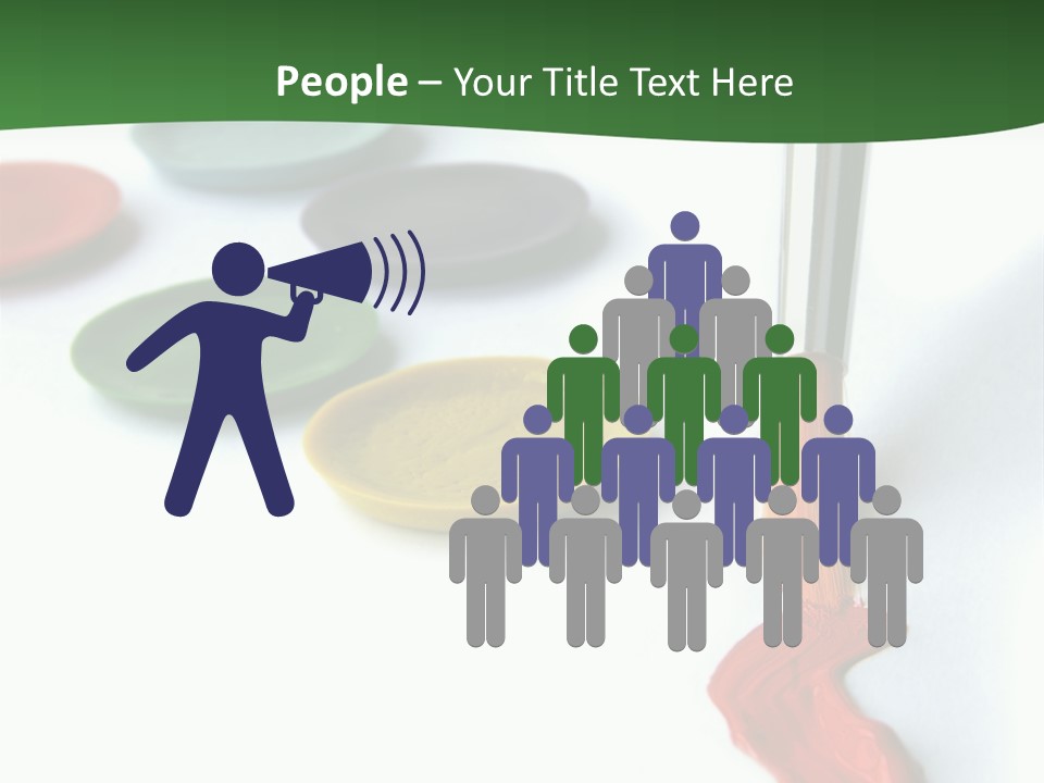 Design Draw Blue PowerPoint Template