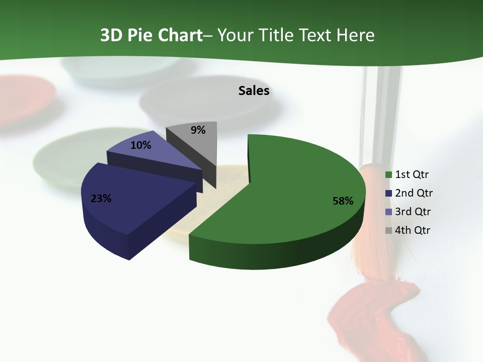 Design Draw Blue PowerPoint Template