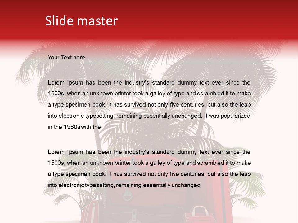 Luxury Red Class PowerPoint Template