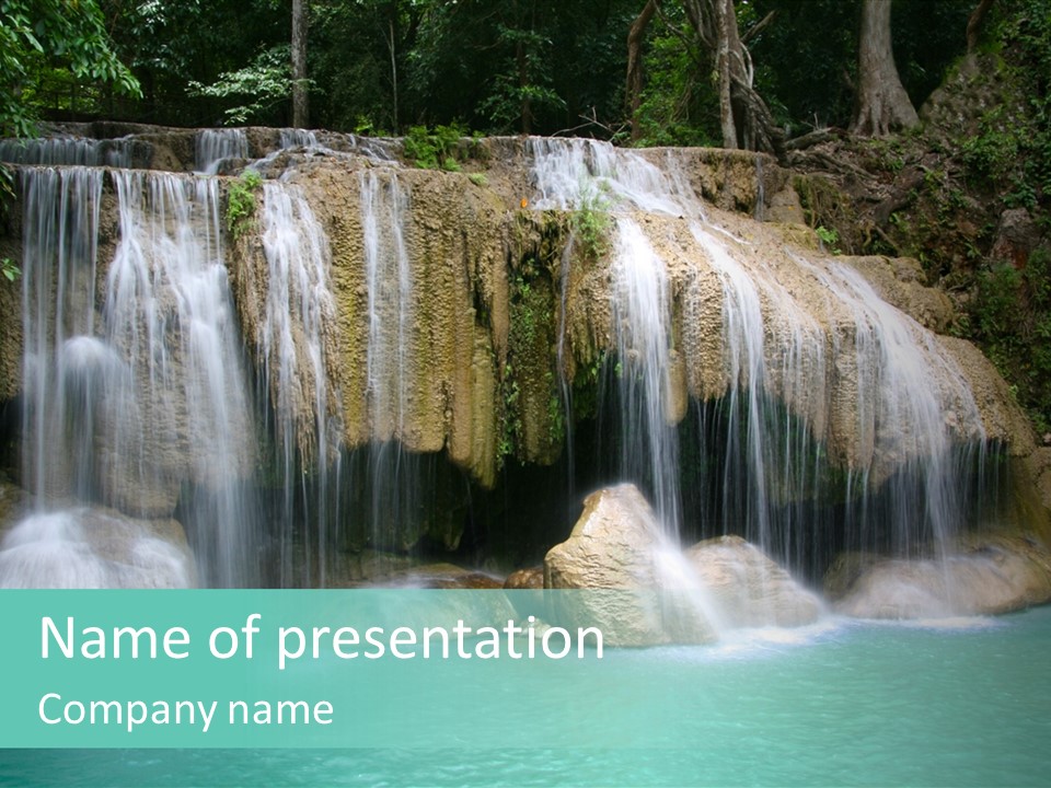 Kanchanaburi Rock Down PowerPoint Template