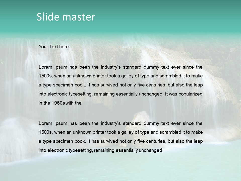 Kanchanaburi Rock Down PowerPoint Template