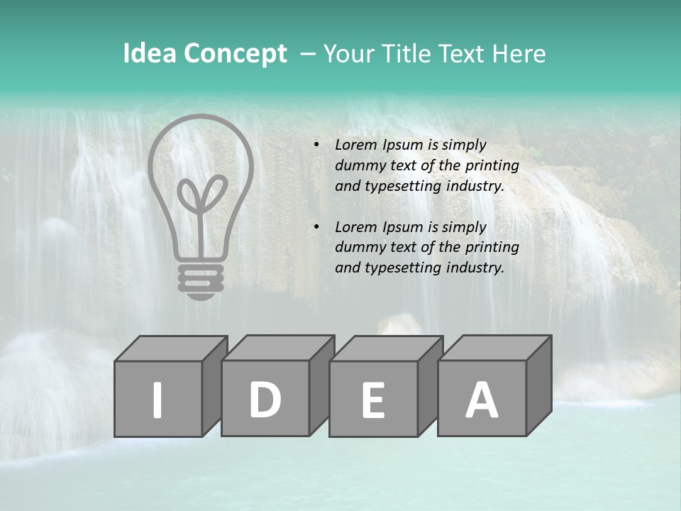 Kanchanaburi Rock Down PowerPoint Template