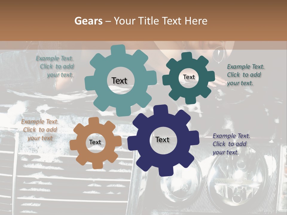 Car Mountain Bright PowerPoint Template