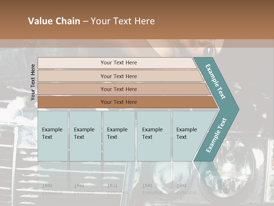 Car Mountain Bright PowerPoint Template