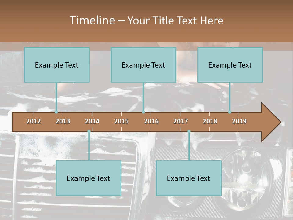 Car Mountain Bright PowerPoint Template