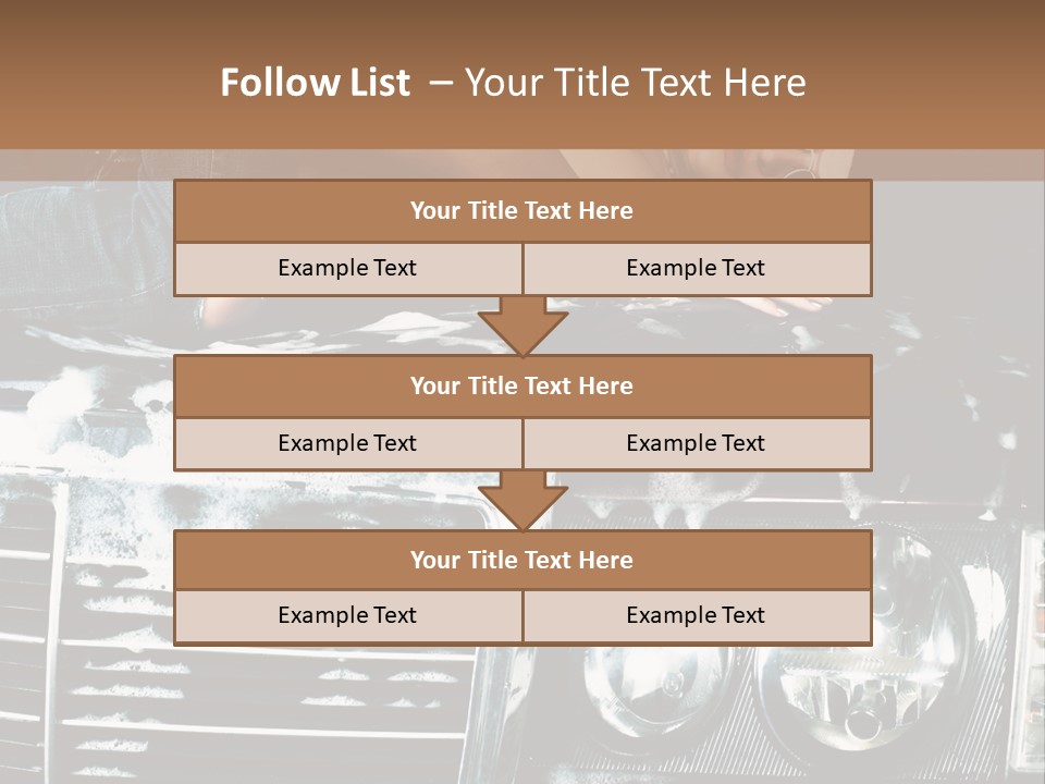 Car Mountain Bright PowerPoint Template