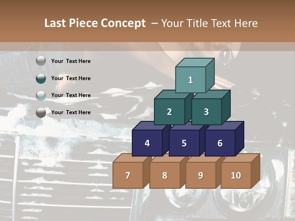 Car Mountain Bright PowerPoint Template