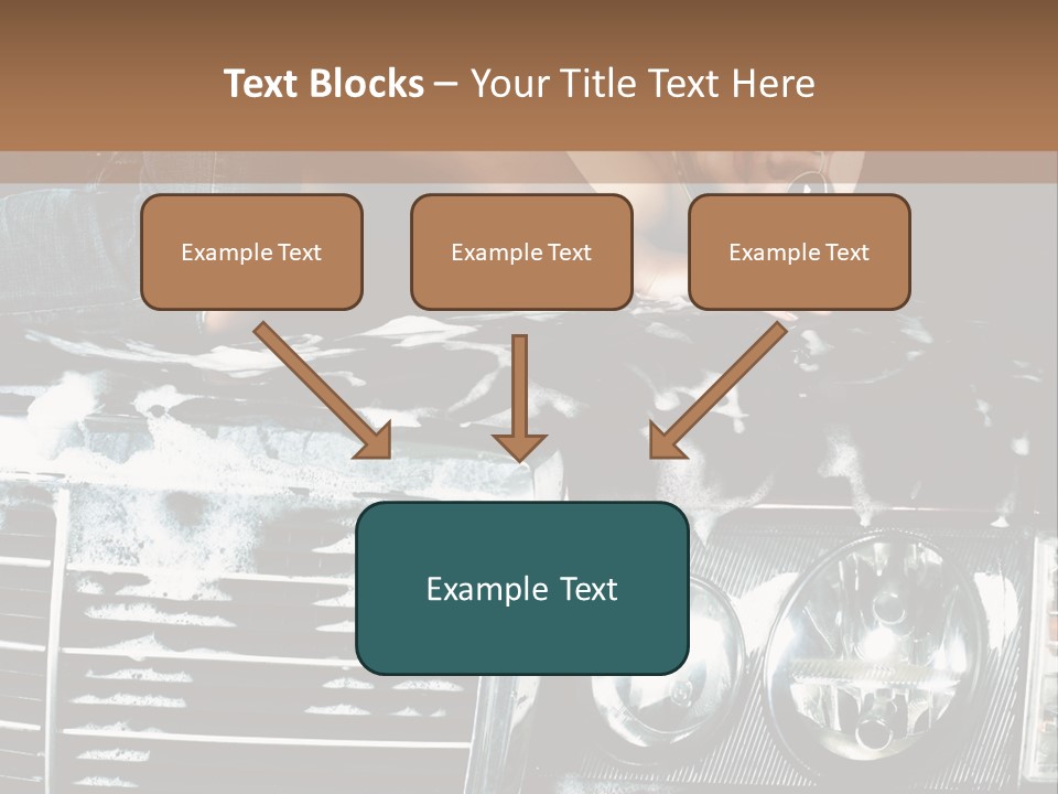 Car Mountain Bright PowerPoint Template