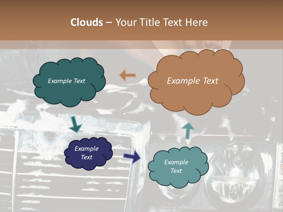 Car Mountain Bright PowerPoint Template