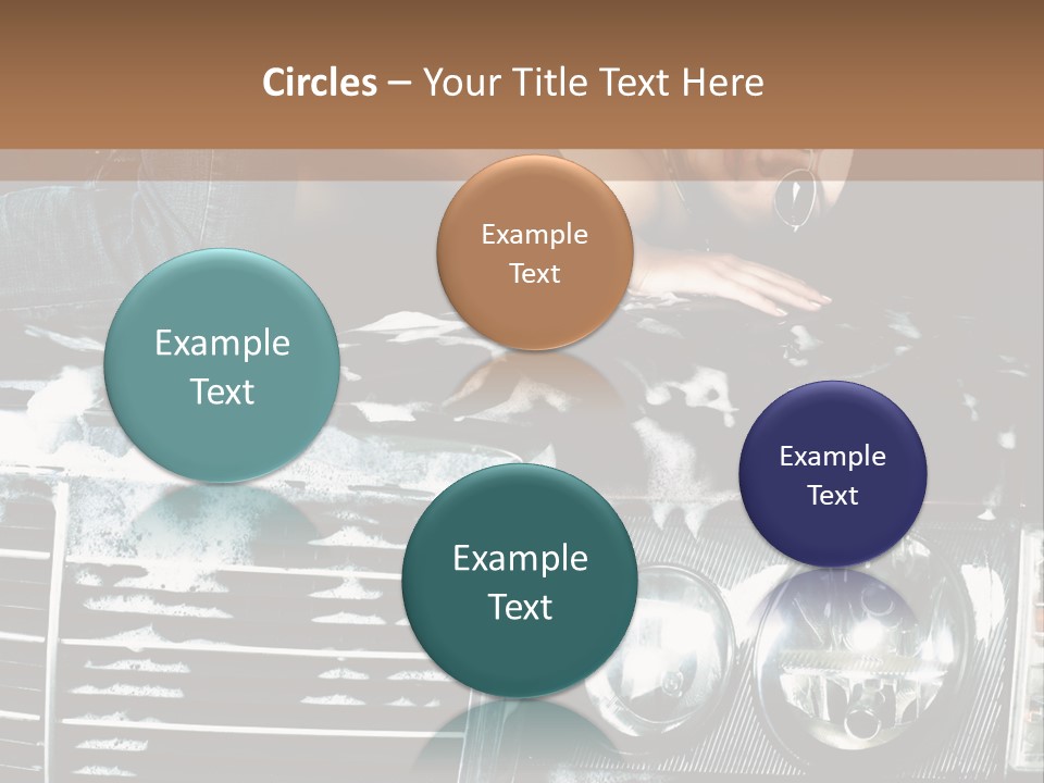 Car Mountain Bright PowerPoint Template