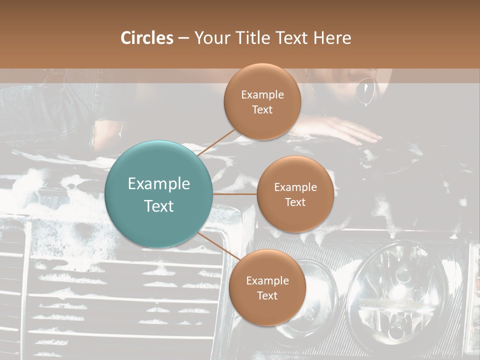 Car Mountain Bright PowerPoint Template