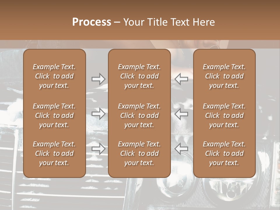 Car Mountain Bright PowerPoint Template