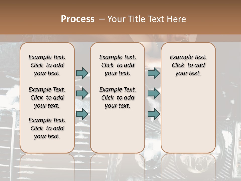 Car Mountain Bright PowerPoint Template