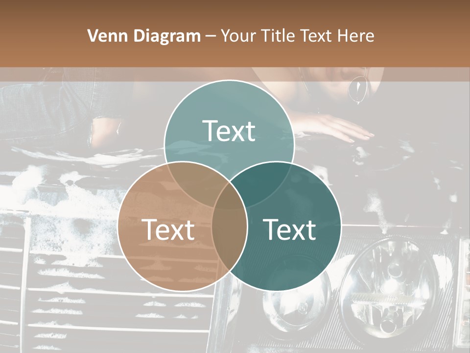 Car Mountain Bright PowerPoint Template