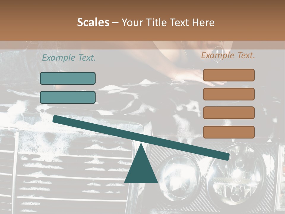 Car Mountain Bright PowerPoint Template