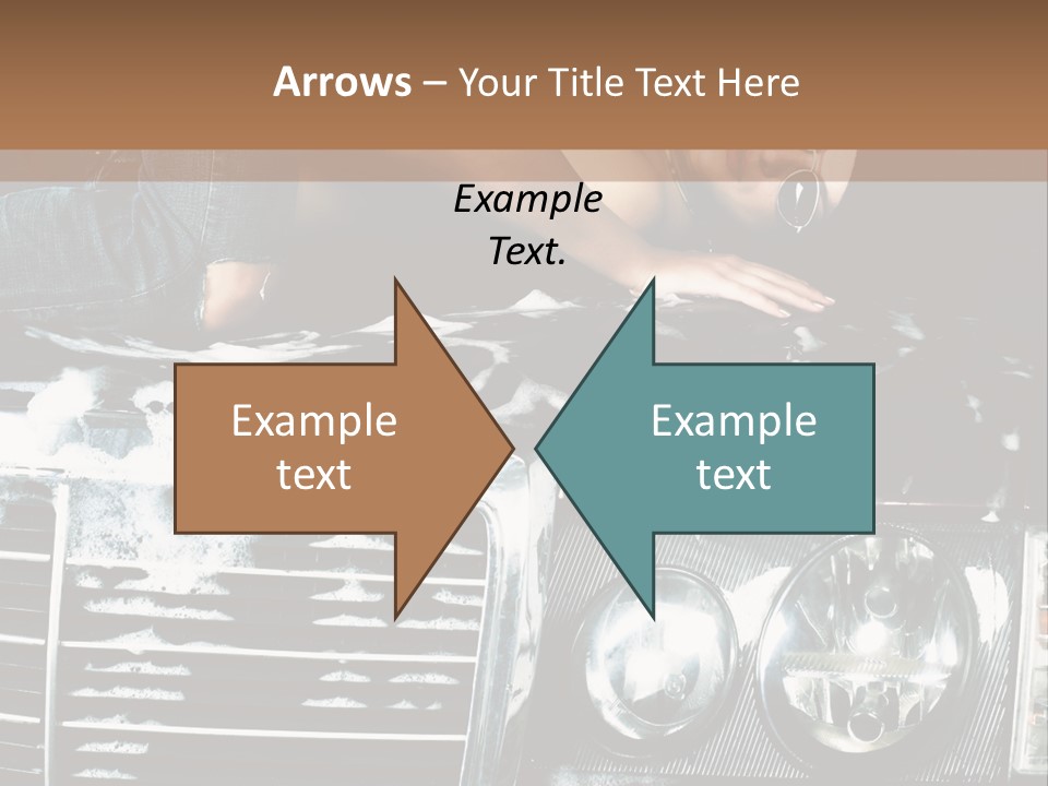 Car Mountain Bright PowerPoint Template