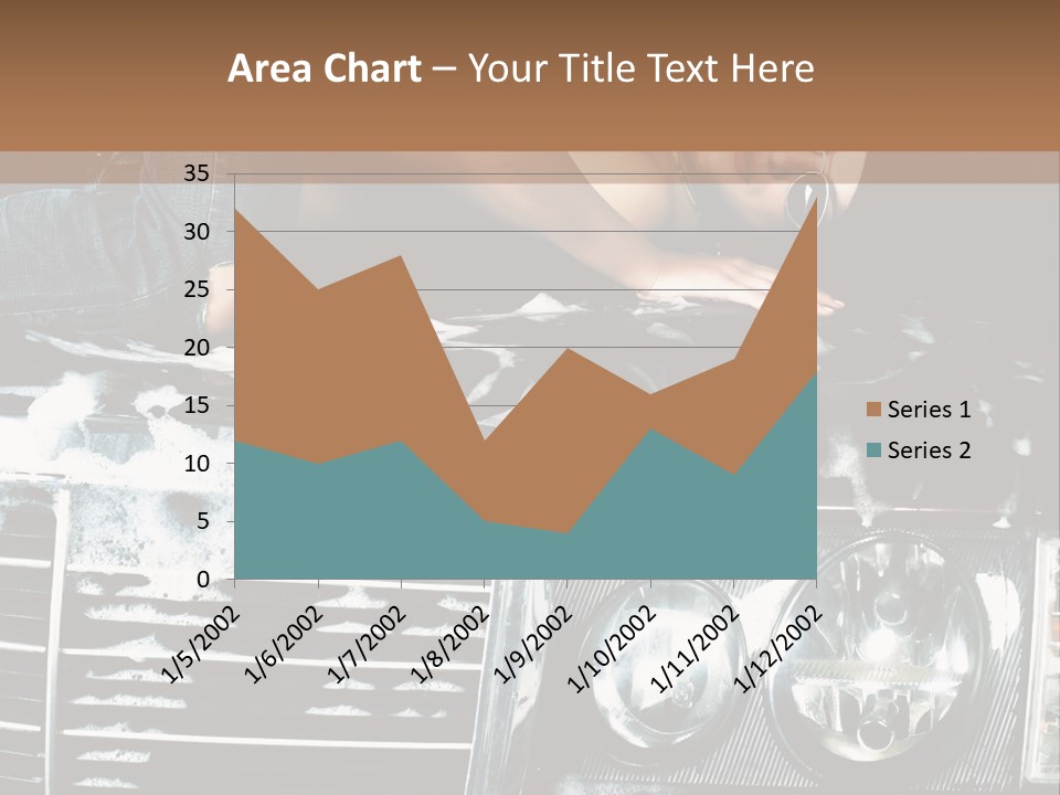 Car Mountain Bright PowerPoint Template
