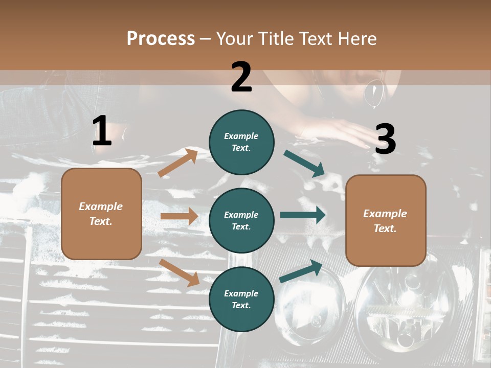 Car Mountain Bright PowerPoint Template