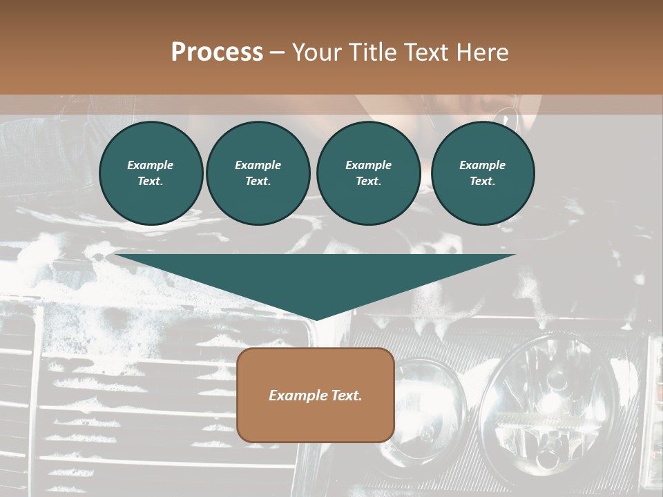 Car Mountain Bright PowerPoint Template