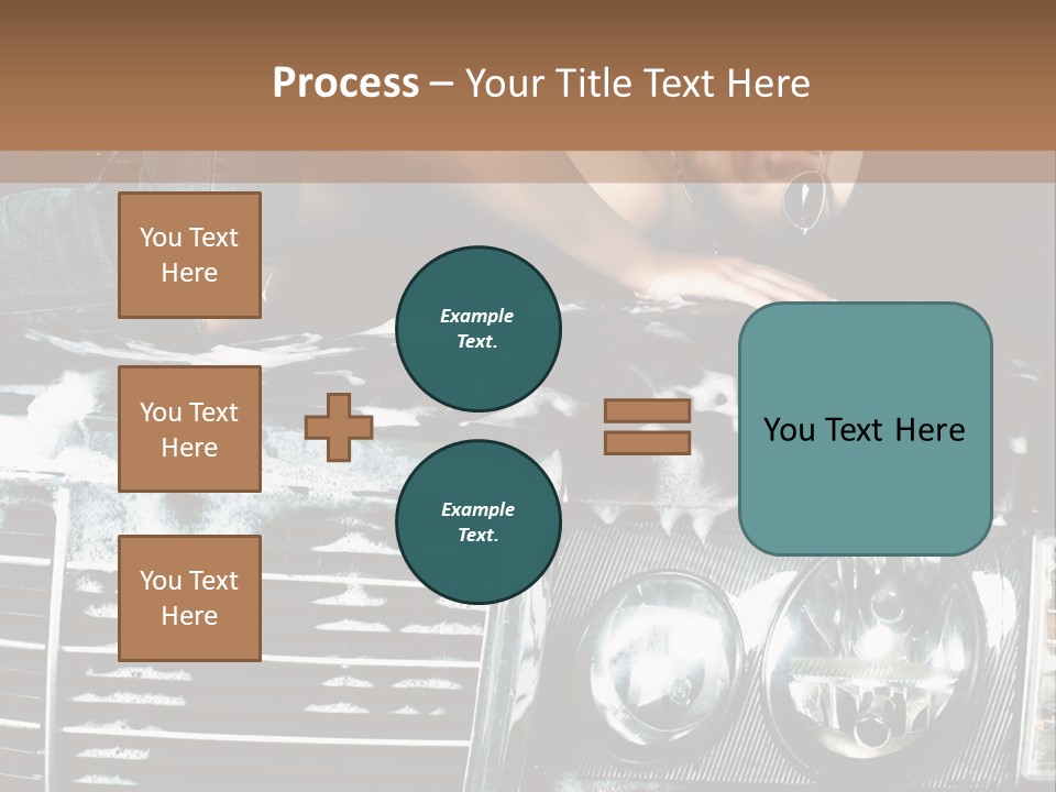 Car Mountain Bright PowerPoint Template