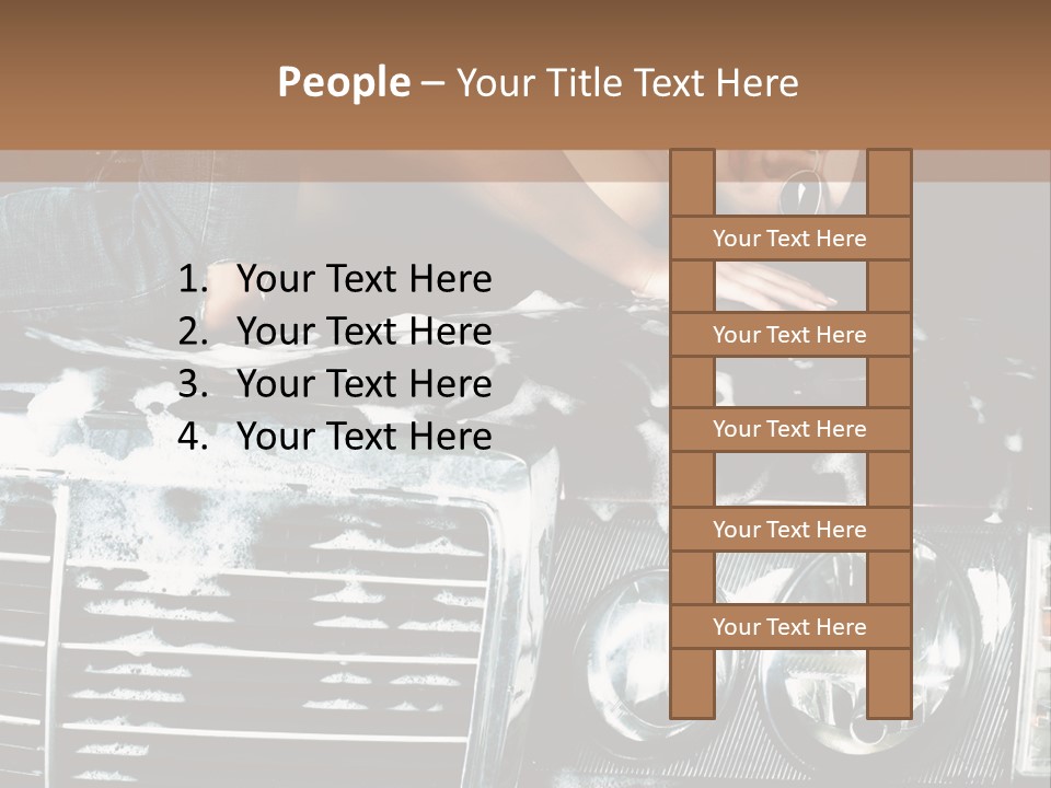 Car Mountain Bright PowerPoint Template