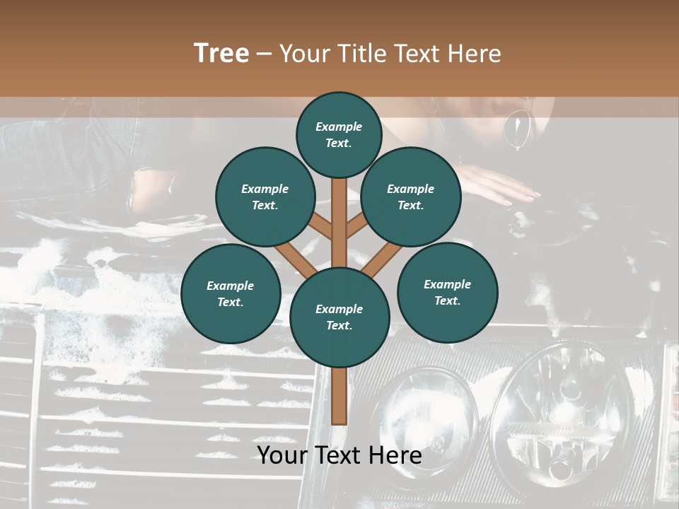 Car Mountain Bright PowerPoint Template