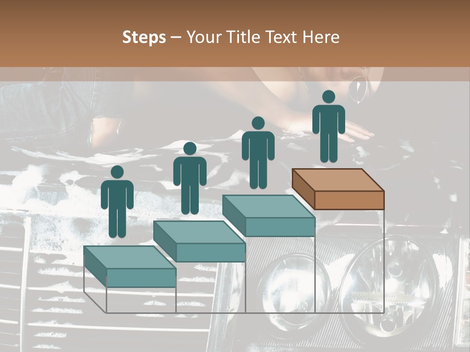Car Mountain Bright PowerPoint Template
