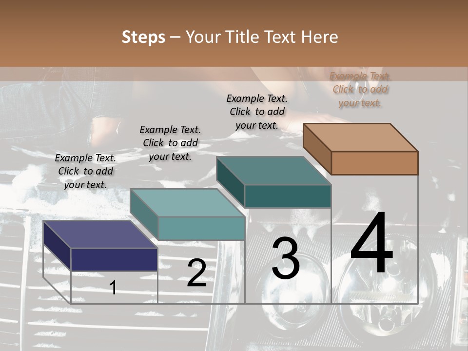 Car Mountain Bright PowerPoint Template