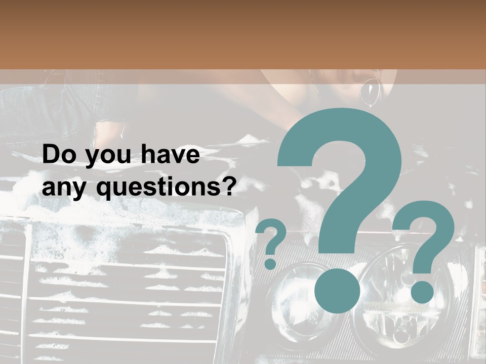 Car Mountain Bright PowerPoint Template