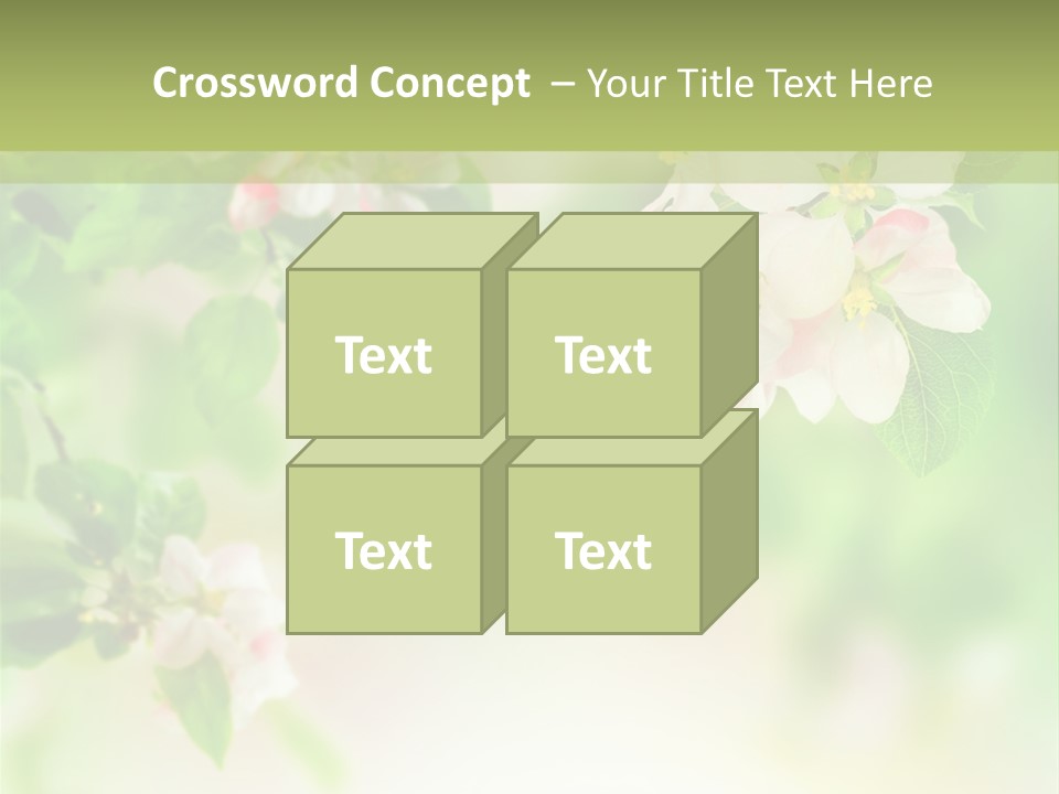 Closeup Bloom Gardening PowerPoint Template