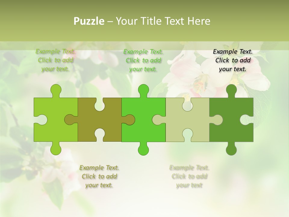 Closeup Bloom Gardening PowerPoint Template