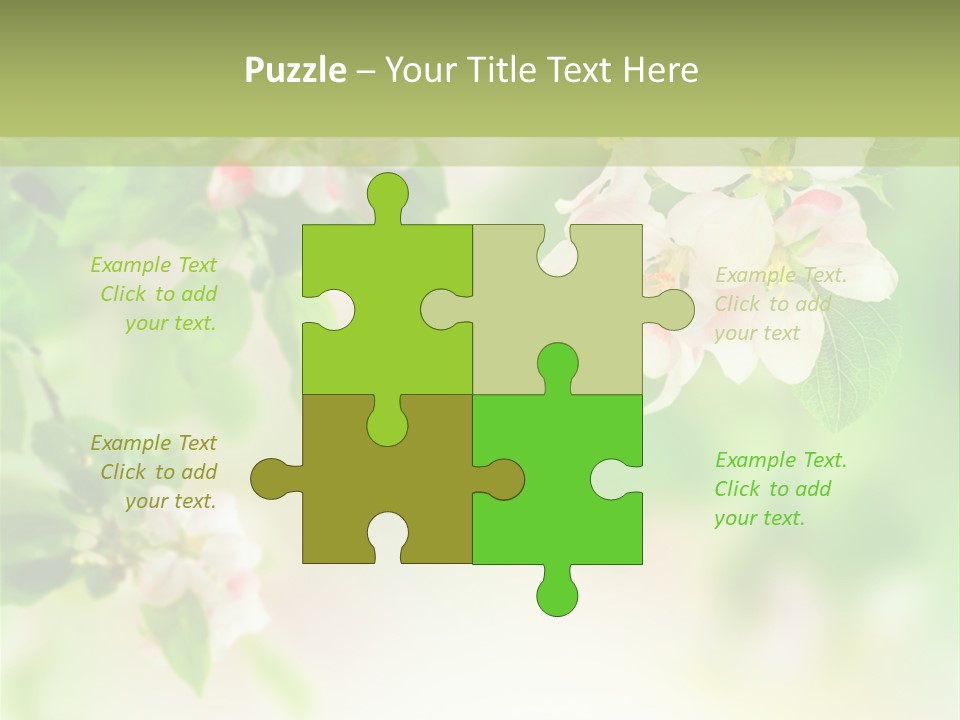 Closeup Bloom Gardening PowerPoint Template