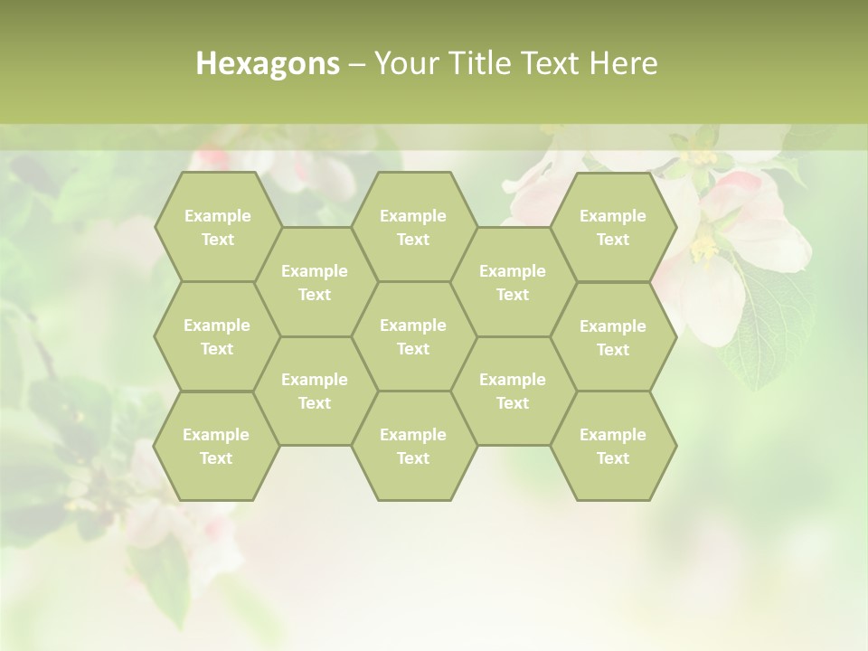 Closeup Bloom Gardening PowerPoint Template