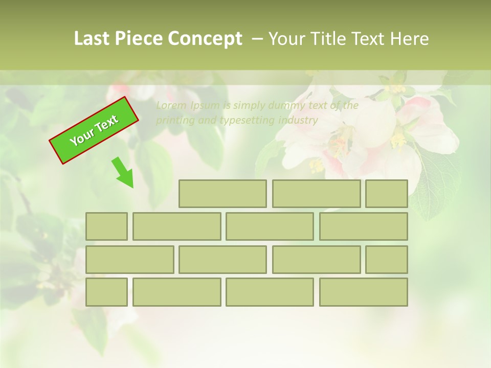 Closeup Bloom Gardening PowerPoint Template