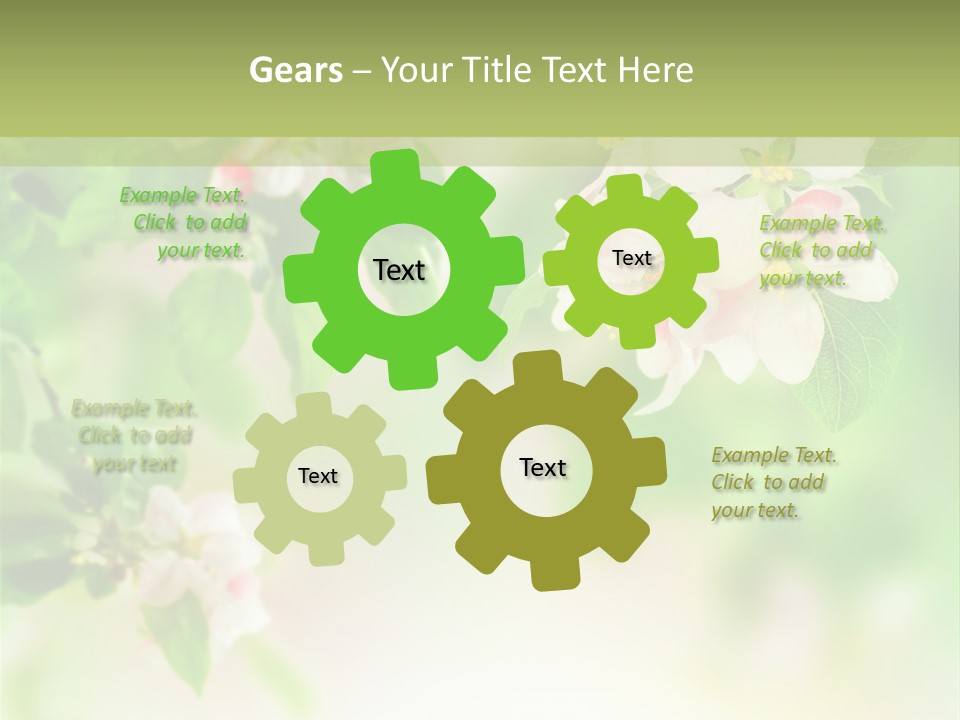 Closeup Bloom Gardening PowerPoint Template