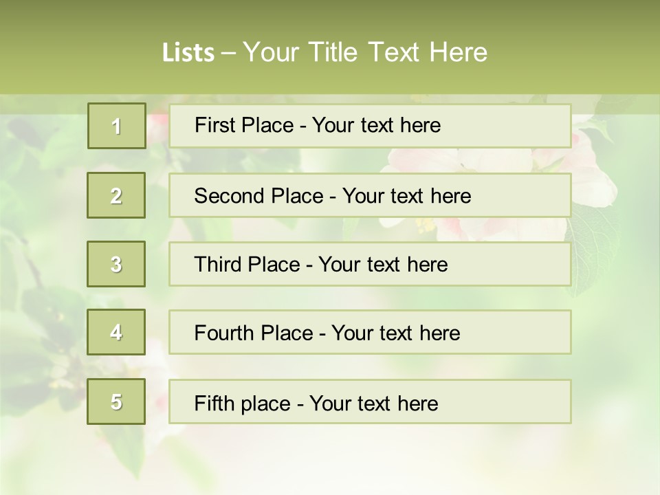 Closeup Bloom Gardening PowerPoint Template