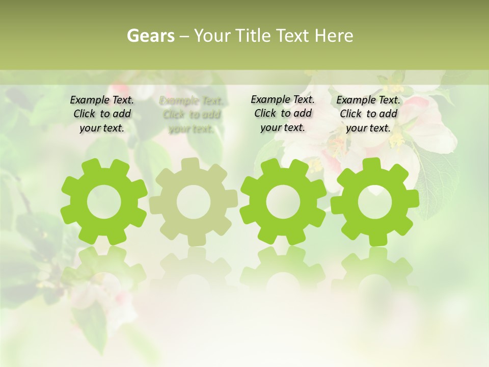 Closeup Bloom Gardening PowerPoint Template