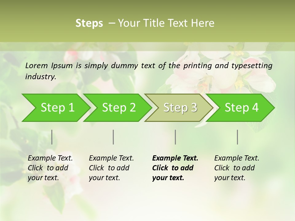 Closeup Bloom Gardening PowerPoint Template