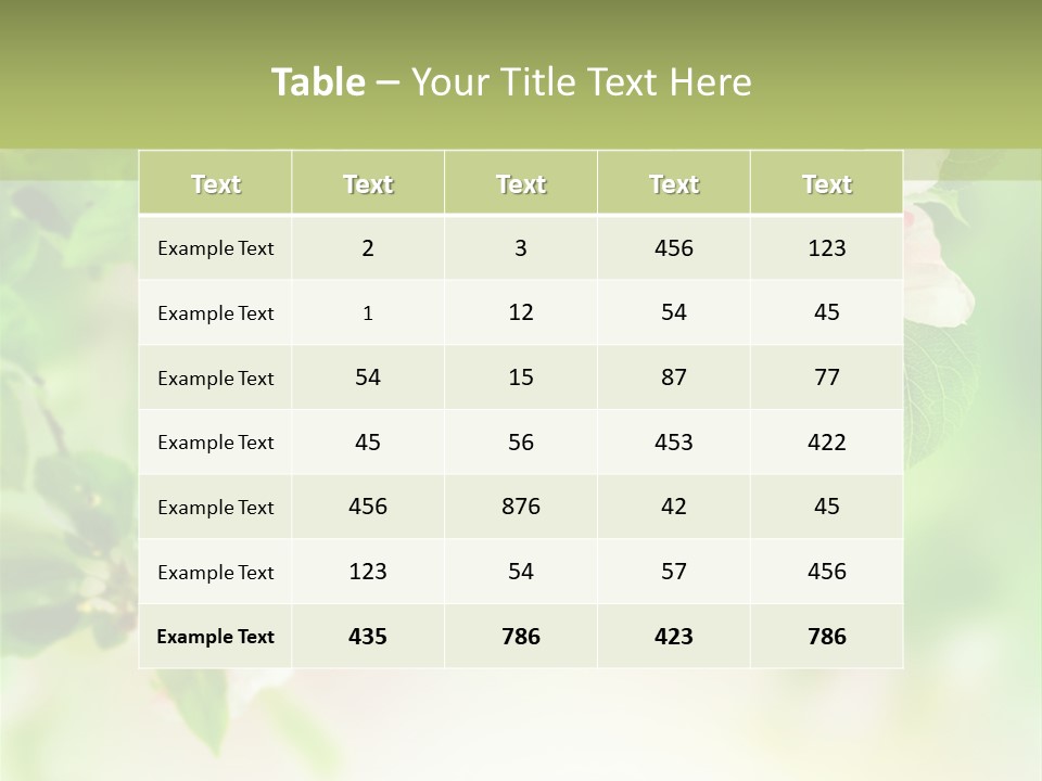 Closeup Bloom Gardening PowerPoint Template