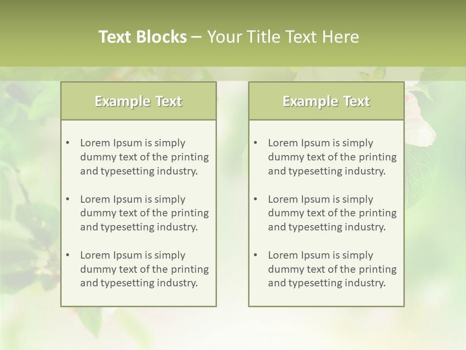 Closeup Bloom Gardening PowerPoint Template