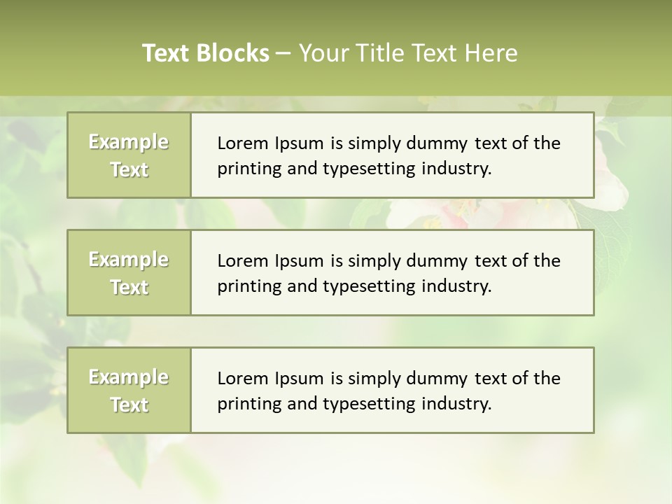 Closeup Bloom Gardening PowerPoint Template